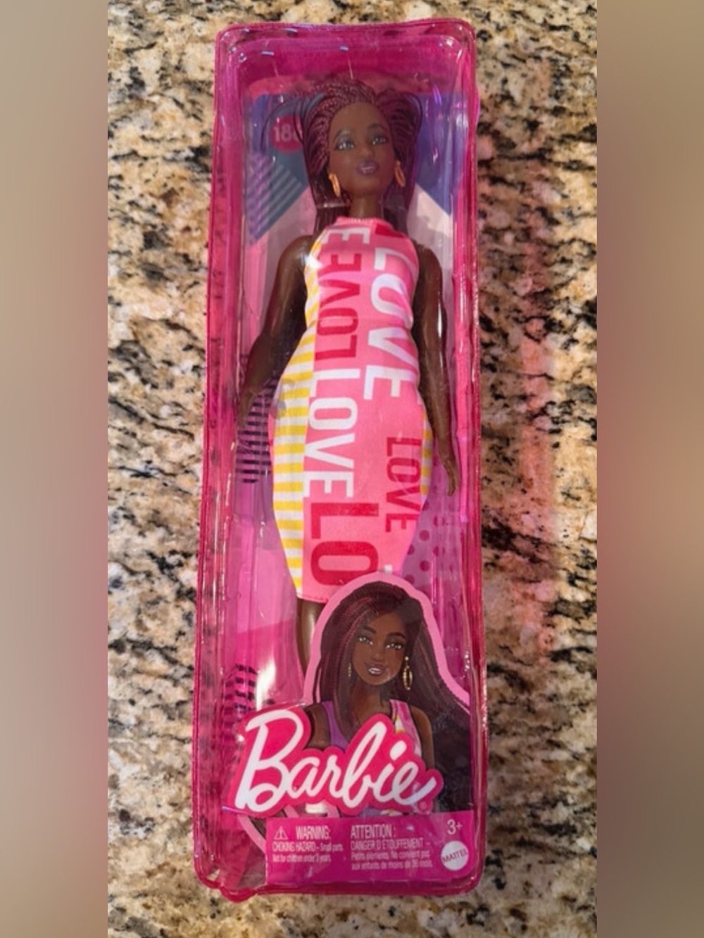 Barbie Fashionistas #186 Curvy Doll Love Dress NIB Mattel